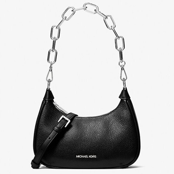 Michael Kors Cora Medium Pebbled Leather Shoulder Bag - Picture 2 of 11